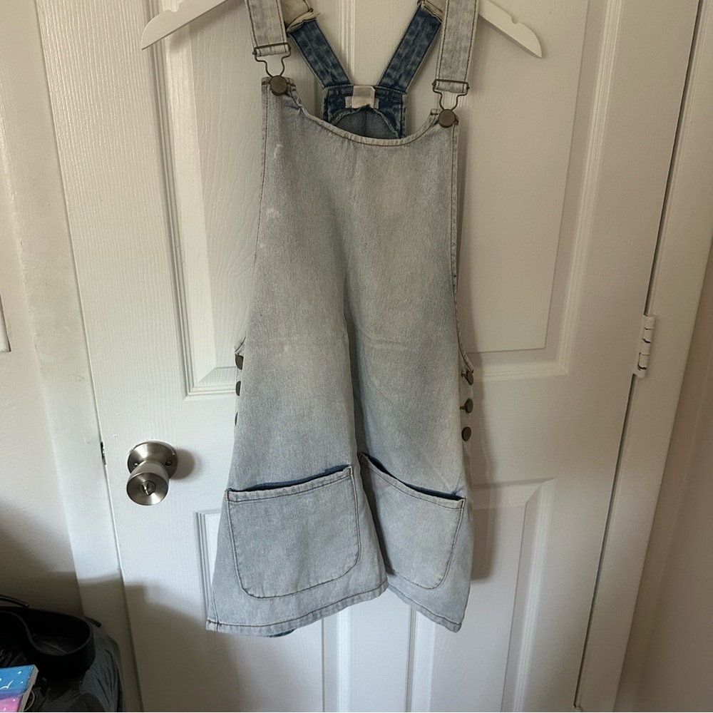 Light Wash Denim Mini Dress